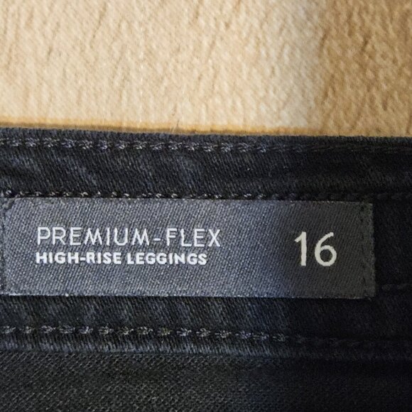 J Jill Denim Womens Plus Size 16 Premium Flexe High Rise Leggings Capris Black - Picture 5 of 8